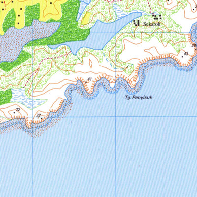 Badan Informasi Geospasial Seriwe (1807-311) digital map