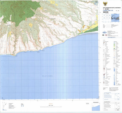 Badan Informasi Geospasial Sesok (2107-113) digital map