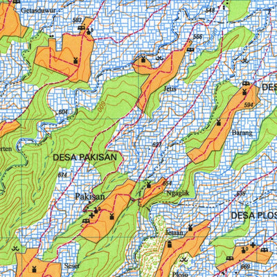 Badan Informasi Geospasial Sukorejo (1408-533) digital map