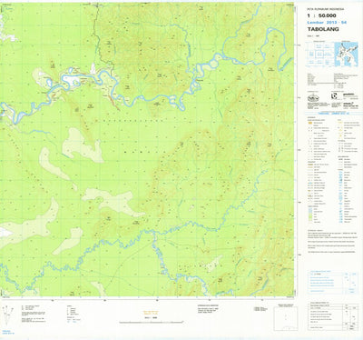 Badan Informasi Geospasial Tabolang (1918-11) digital map