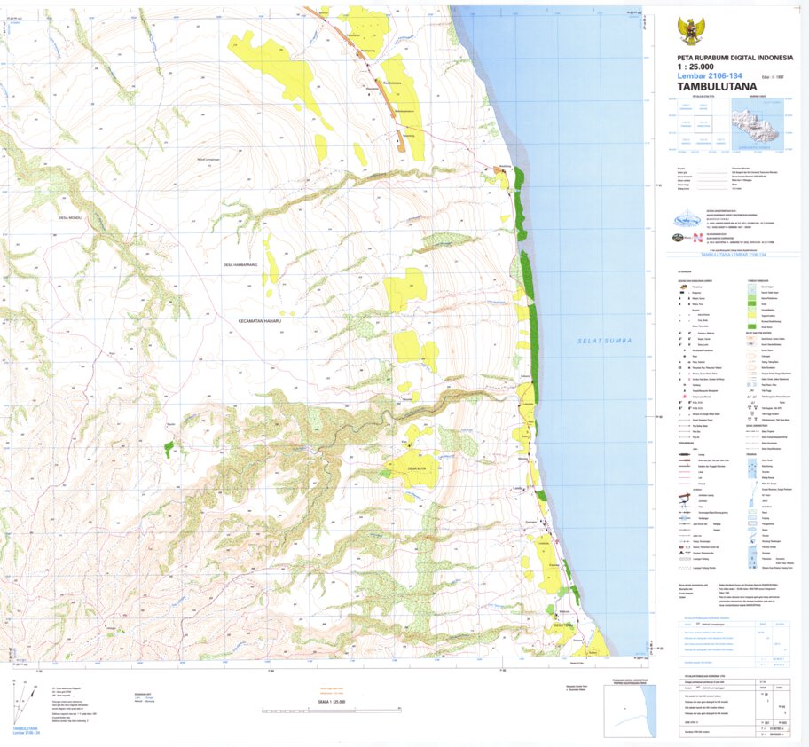 Tambulutana (2106-134) Map by Badan Informasi Geospasial | Avenza Maps