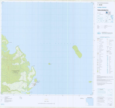 Badan Informasi Geospasial Tanjungbatu (1817-31) digital map