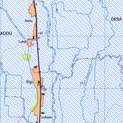 Badan Informasi Geospasial Tente (2007-134) digital map