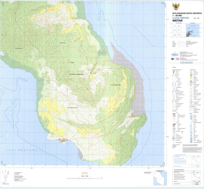 Badan Informasi Geospasial Weitar (2808-642) digital map