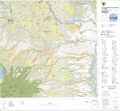 Badan Informasi Geospasial Werang (2107-131) digital map