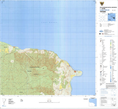 Badan Informasi Geospasial Yatoke (2708-223) digital map