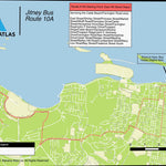 Bahama Atlas New Providence, Bahamas - Bus Route 10A digital map