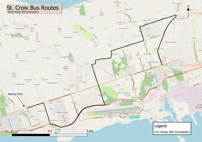 United States Virgin Islands: St. Croix Route Bus Route 502 (La Reine Connector) Preview 1