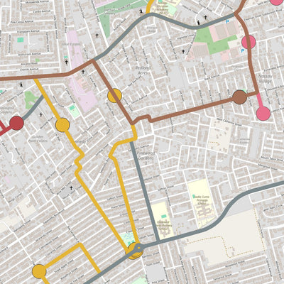 Bahama Atlas Travel Guide by Bus for New Providence digital map