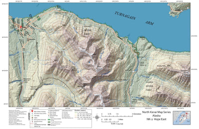 BarnwellGeospatial Hope East, North Kenai Peninsula, Alaska digital map