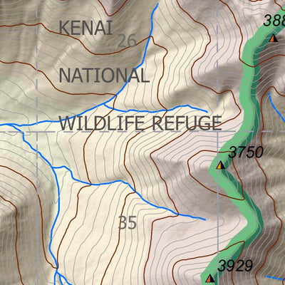 BarnwellGeospatial Hope West, North Kenai Peninsula, Alaska digital map