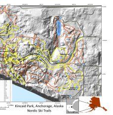 Kincaid Rink Kincaid Park Ski Trails Map by BarnwellGeospatial | Avenza Maps