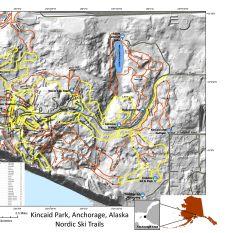 Kincaid Park Ski Trails Map by BarnwellGeospatial | Avenza Maps