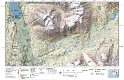 BarnwellGeospatial Snow River, Northern Kenai Peninsula, Alaska digital map