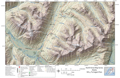 BarnwellGeospatial Turnagain Pass, North Kenai Peninsula, Alaska digital map