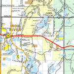 Bayfield County Land Records Road Network - Bayfield County, WI - 2020 digital map