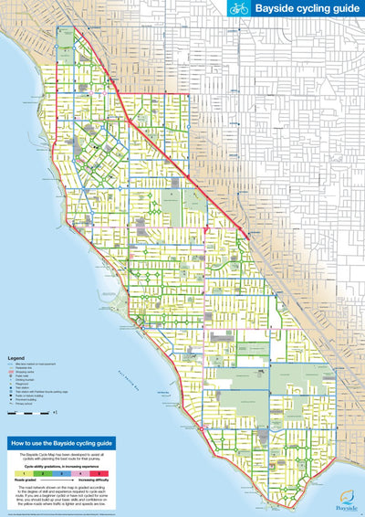 Bayside City Council Bayside cycling guide digital map