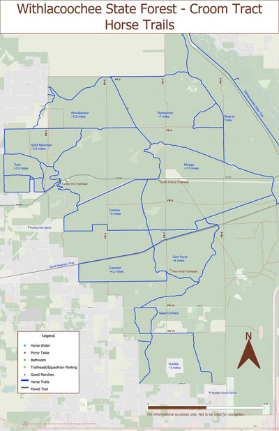 Withlacoochee State Forest - Croom Tract Horse Trails Preview 1
