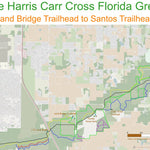 Cross Florida Greenway Equestrian Trails Map (Land Bridge Trailhead to Santos Trailhead) Preview 1