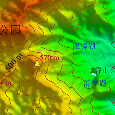 Beijing Ecarto Technologies Ltd 北京小西山地形图 digital map