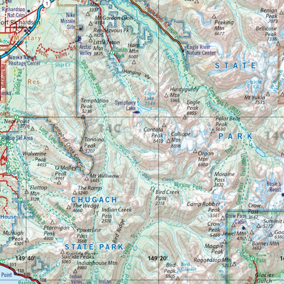 Benchmark Maps Alaska Atlas Central Landscape Maps bundle exclusive