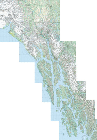 Benchmark Maps Alaska Atlas Inside Passage Landscape Map digital map
