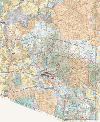 Benchmark Maps Arizona Recreation Map digital map