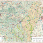 Benchmark Maps Arkansas Recreation Map digital map