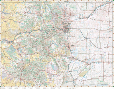 Benchmark Maps Colorado Recreation Map digital map