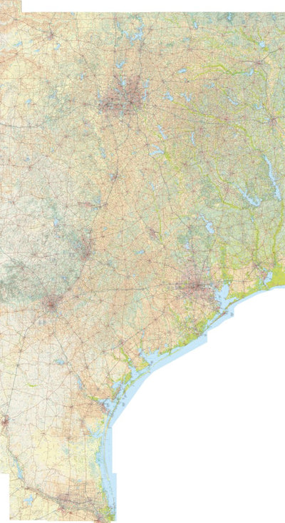 Benchmark Maps East Texas Second Edition Atlas Landscape Maps digital map