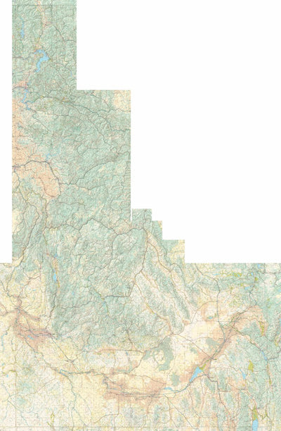 Benchmark Maps Idaho Atlas Landscape Maps digital map