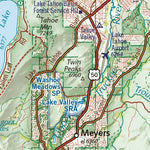 Benchmark Maps Lake Tahoe Region Map digital map