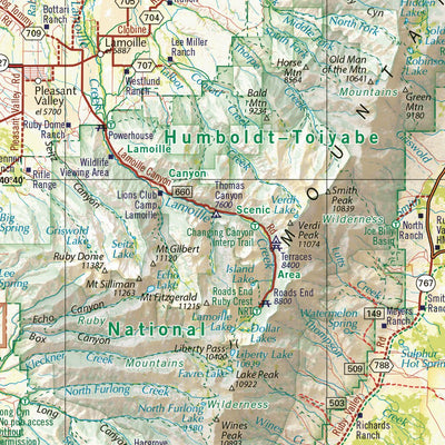 Benchmark Maps Nevada Atlas Landscape Maps digital map