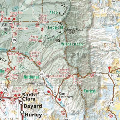 Benchmark Maps New Mexico Recreation Map digital map