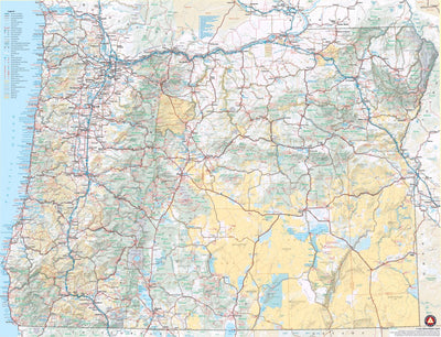 Benchmark Maps Oregon Recreation Map digital map