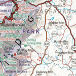 Benchmark Maps Shenandoah National Park Recreation Map digital map