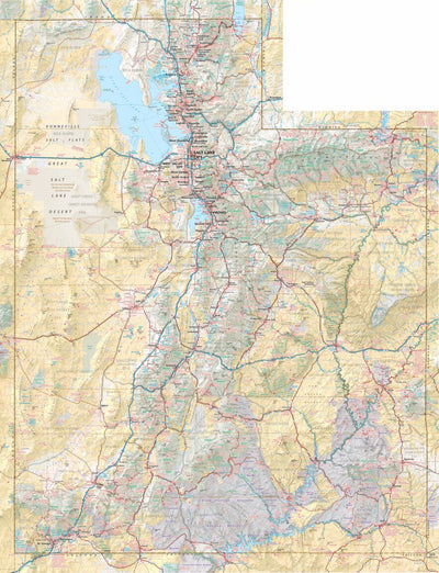 Benchmark Maps Utah Recreation Map digital map