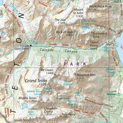 Benchmark Maps Yellowstone & Grand Teton National Parks digital map
