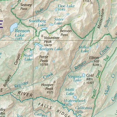 Benchmark Maps Yosemite National Park Map digital map