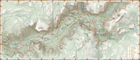 Benchmark Maps Yosemite Valley Map digital map