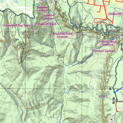 Bender Maps 100 & 50 Ultra-Trail Australia 2024 Course Markers digital map