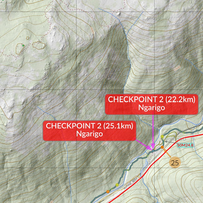 Kosci 2024 Course Markers Map 50km and 30km Preview 2
