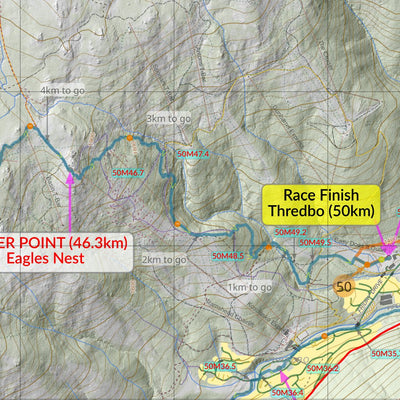 Kosci 2024 Course Markers Map 50km and 30km Preview 3
