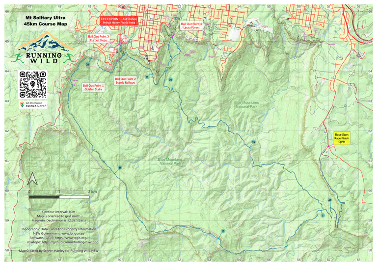 Mt Solitary Ultra Map by Bender Maps | Avenza Maps