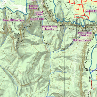 Bender Maps Ultra-Trail Australia 100km 2024 digital map