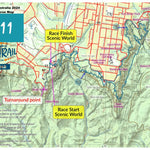 Bender Maps Ultra-Trail Australia 11km 2024 digital map
