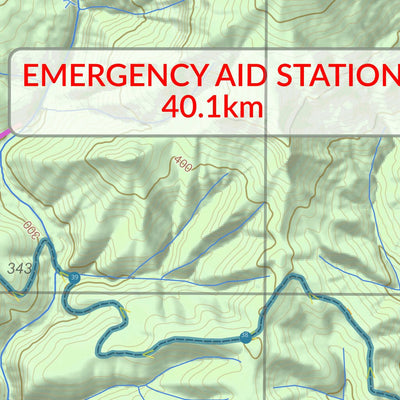 Bender Maps Ultra-Trail Australia 50km 2024 digital map