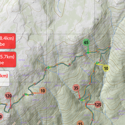 Ultra-Trail Kosciuszko 2025 Course Markers Map Preview 2