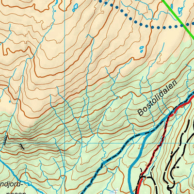Berg Kartografi Bodø turkart 2023 digital map