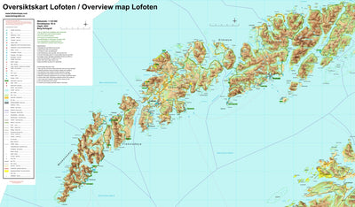 Berg Kartografi Lofoten Islands digital map